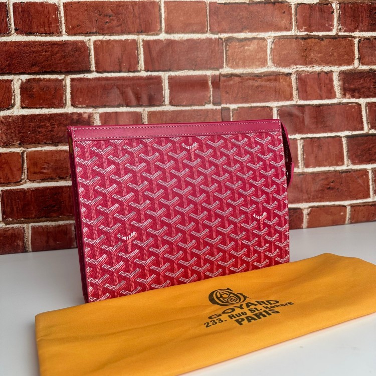 GOYARD POCHETTE CLUCTH KİRMİZİ